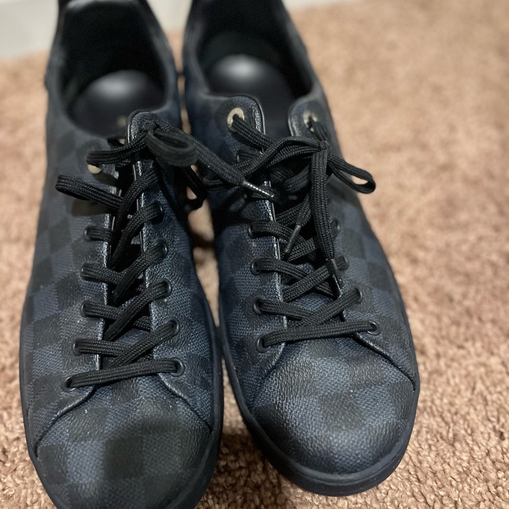 Louis Vuitton Black Sneakers Minimalist Design